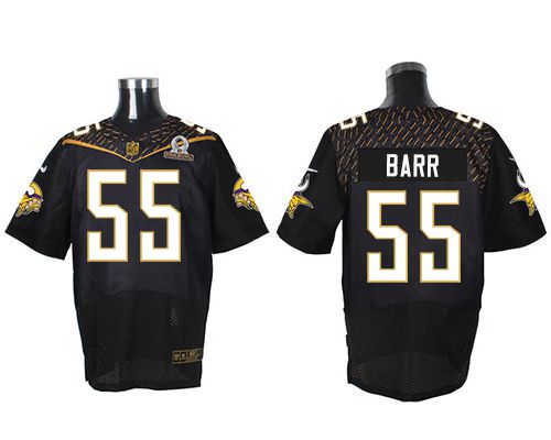 Nike Vikings #55 Anthony Barr Black 2016 Pro Bowl Men's Stitched NFL Elite Jersey